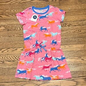 NWT Hatley Sz 8 Rainbow Unicorn Dress
